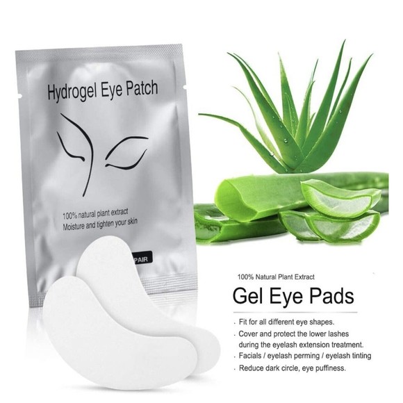 Hydrogel Eye Patches Depuffing Soothing 100 Pair Lash Extensions etc… NEW Sealed - Picture 4 of 6